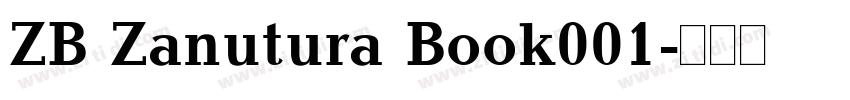 ZB Zanutura Book001字体转换